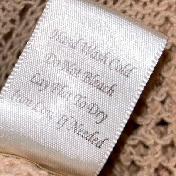 Blu Pepper Sweater Open Crochet Knit U-Scoop Neck Long Sleeve Top Pullover Shirt - Picture 11 of 12